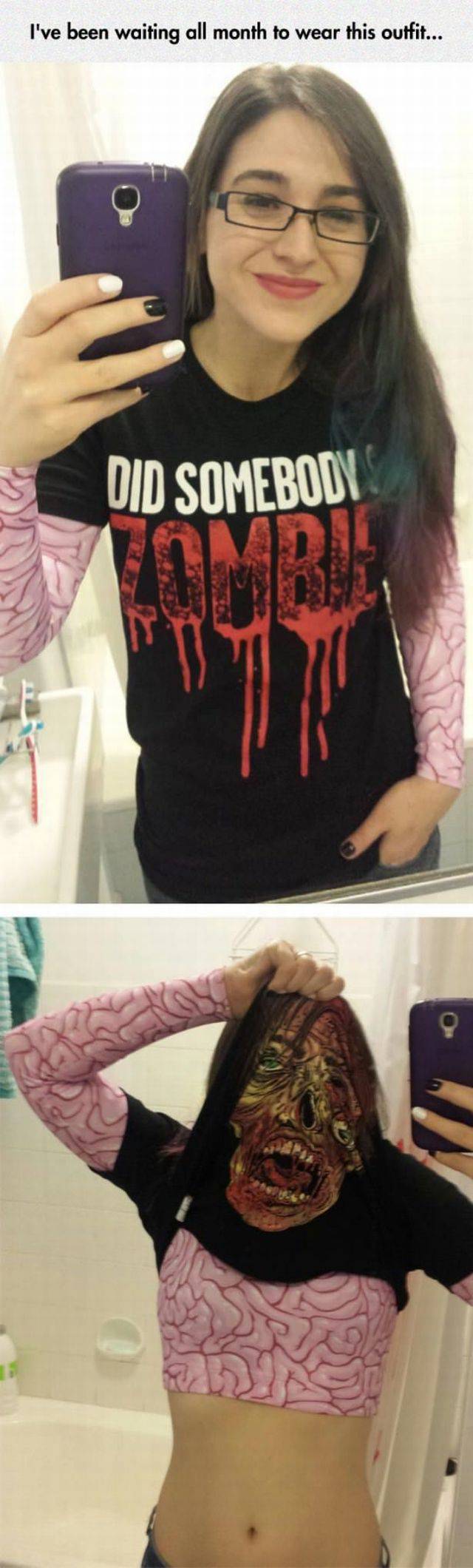 Did somebody say Zombie? Best zombie shirt ever.