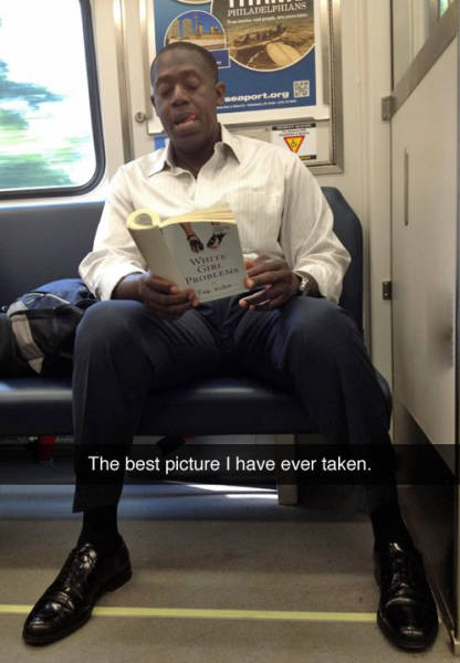 Black guy reading about white girl problems.