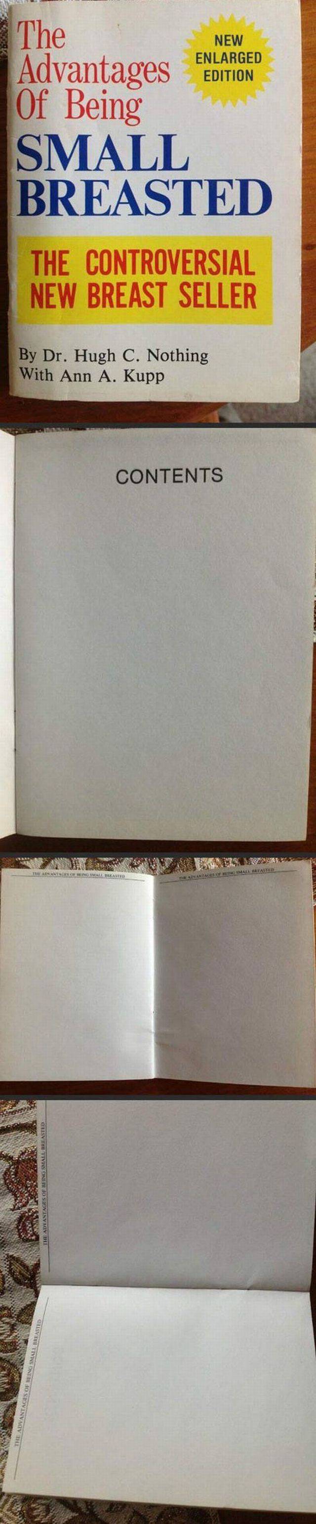 Book about the advantages of being small breasted.