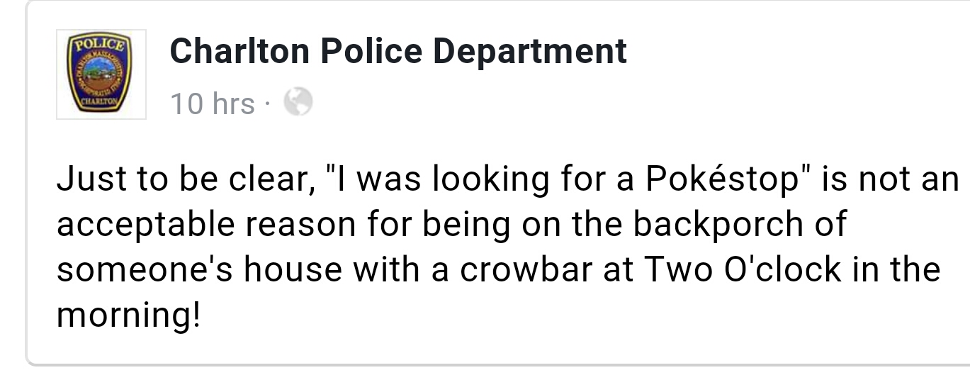 Burglars love Pokemon Go, but the police aren't falling for it.