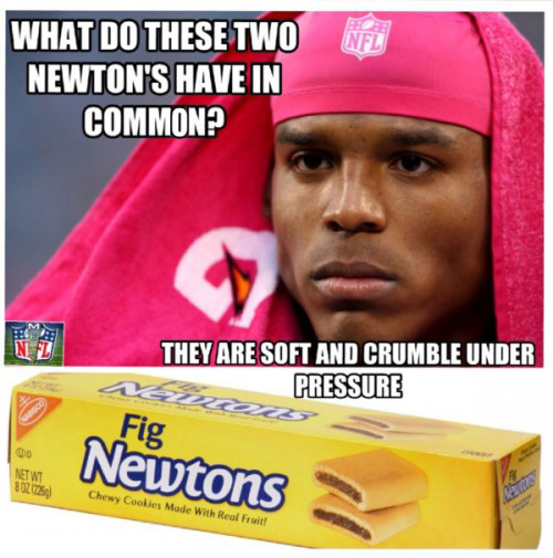 Cam Newton and Fig Newtons have a lot in common.