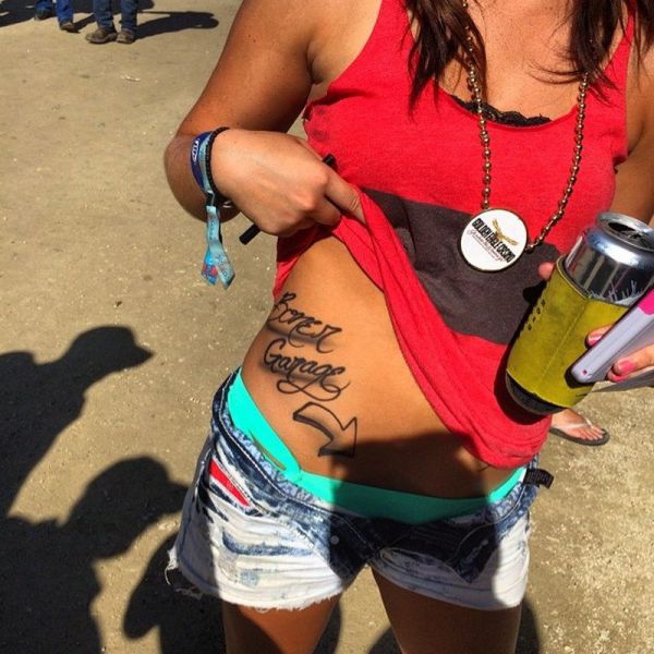 Classy tattoo with directions for those who tend to get lost easily