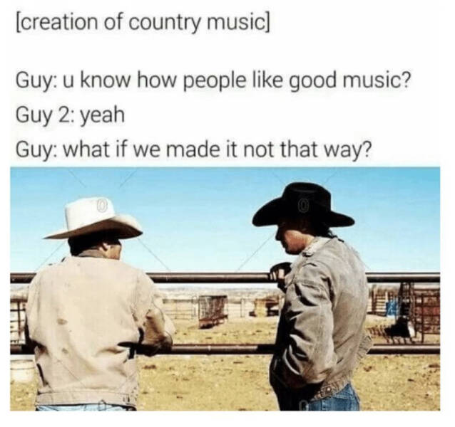 Creation of country music.