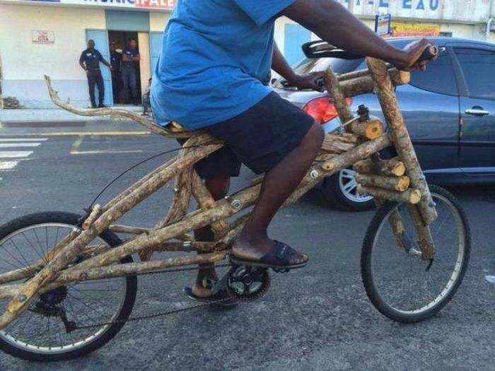 Custom made wooden bike.