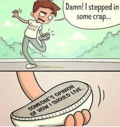 Damn! I stepped in some crap.