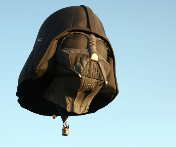 Darth Vader hot air balloon is bad ass.