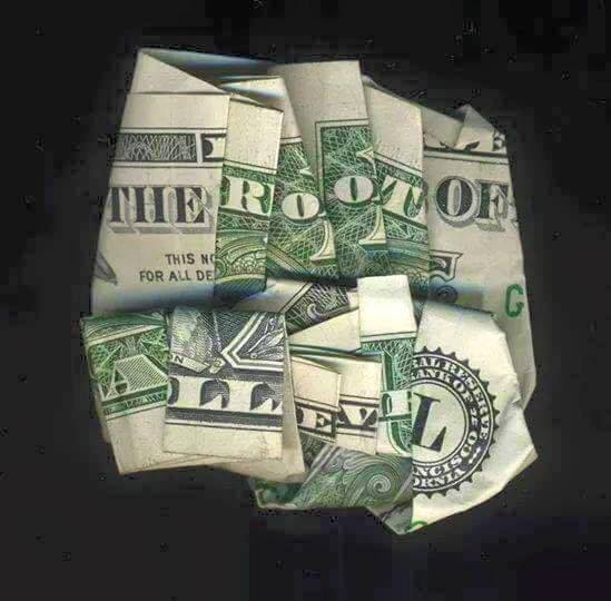Dollar bill folded the right way will reveal the truth.