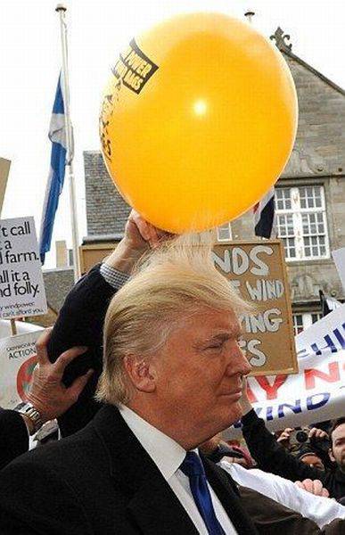 Donald Trump + Balloon + Static Electricity = Fun!