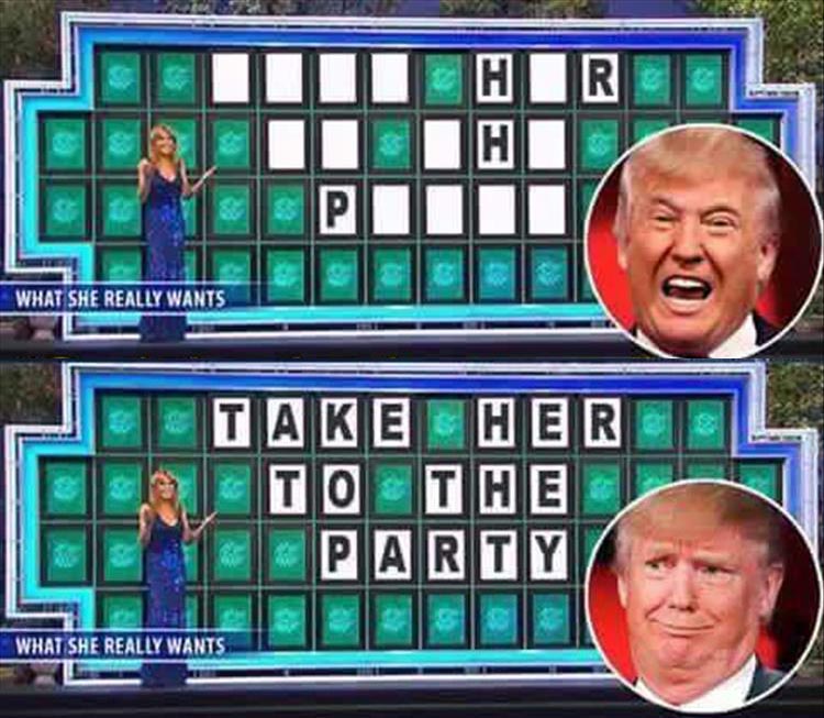Donald Trump is not very good at Wheel of Fortune.