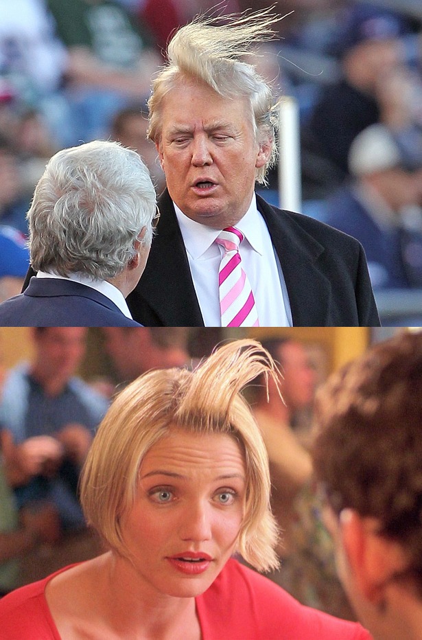 Donald Trump vs. Cameron Diaz in the film 'There's Something About Mary.' Who wore it better?