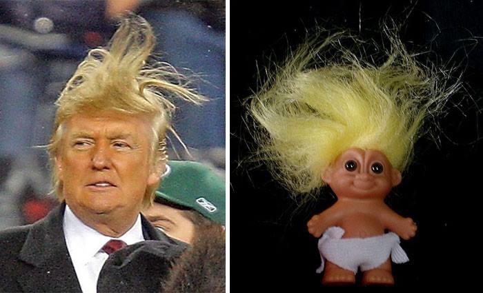 Donald Trump vs Troll Doll. Which one has better hair?