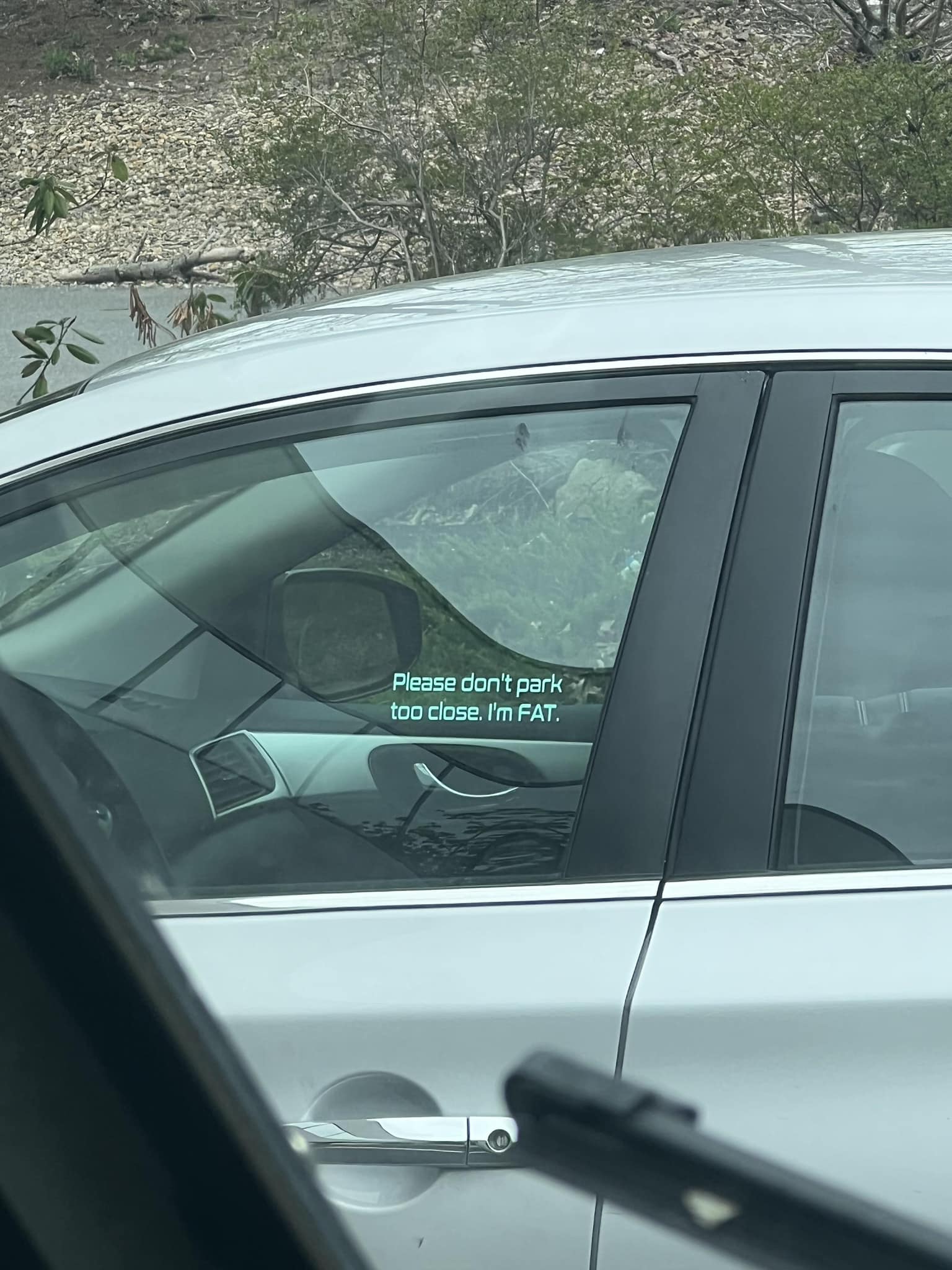 Don't park too close!