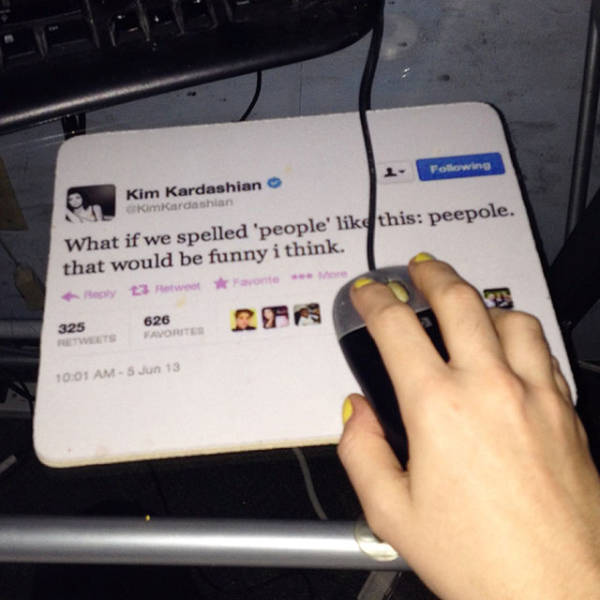 Dumbest mouse pad ever.