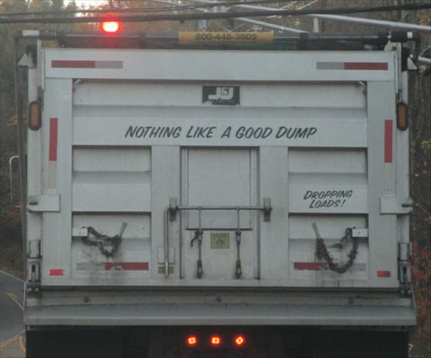 Dump truck driver loves his job and he is not afraid to tell the world how he feels.