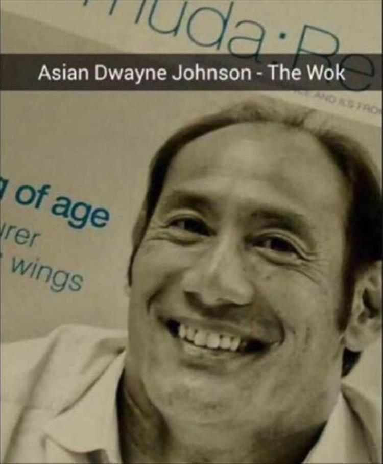 Dwayne 'The Wok' Johnson.