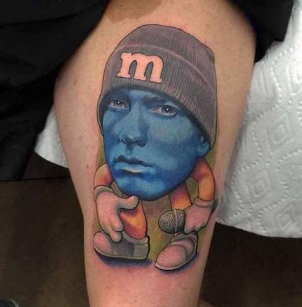 Eminem as an M&M.
