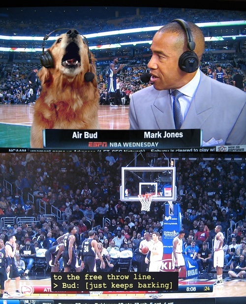 ESPN needs to bring Air Bud back. His commentary was awesome.
