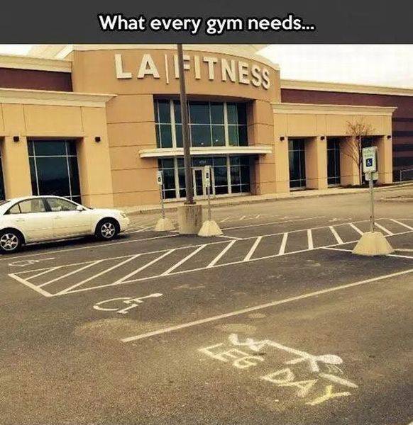 Every gym parking lot needs this.