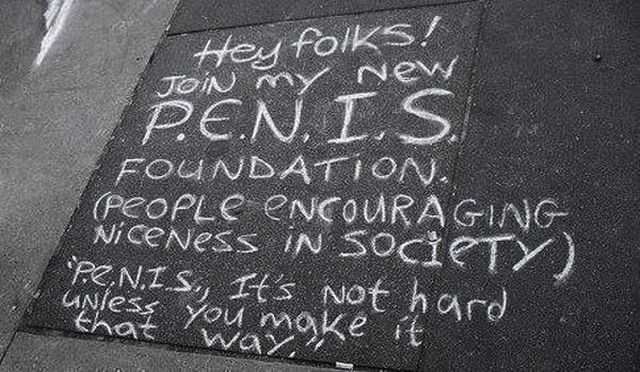 Everyone should join the P.E.N.I.S. foundation.