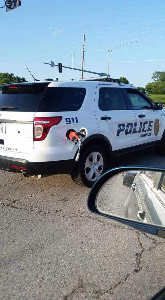 Excuse me officer, you forgot something.