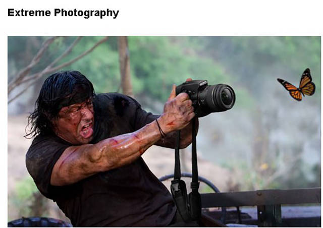 Extreme photography.