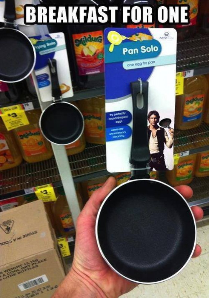 For All The Single Star Wars Fans Out There You Can Now Start Your Day Off Right With The Pan Solo.
