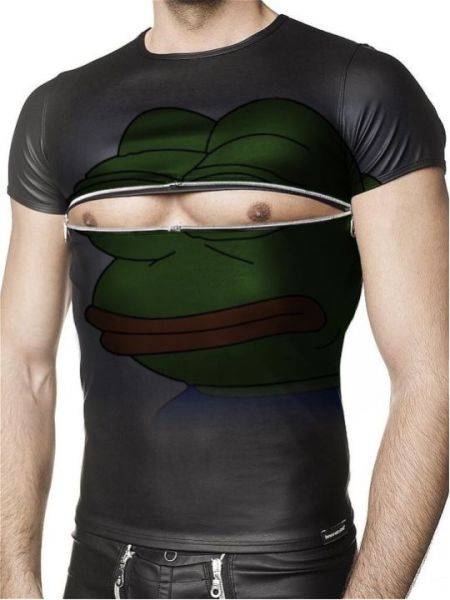Frog eyes nipple shirt should help you get the attention you deserve while out in public.