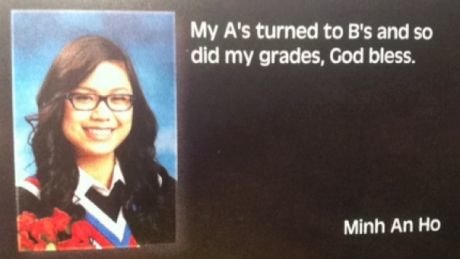 Going from A's to B's can affect your grades.