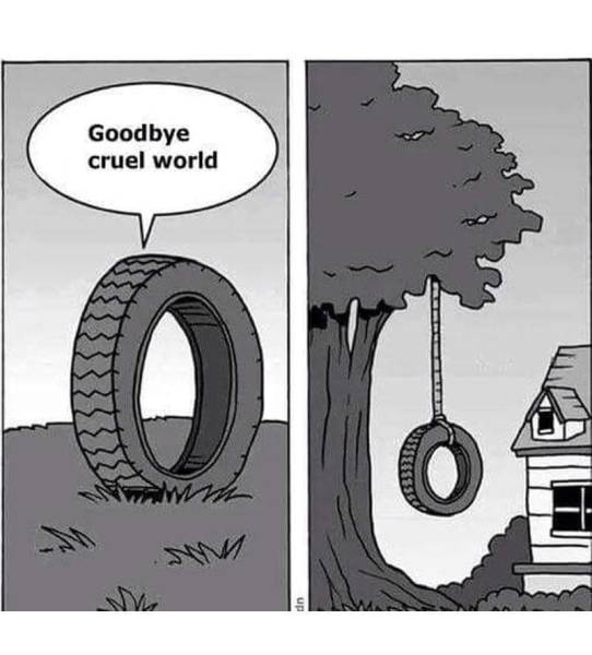 Goodbye cruel world.