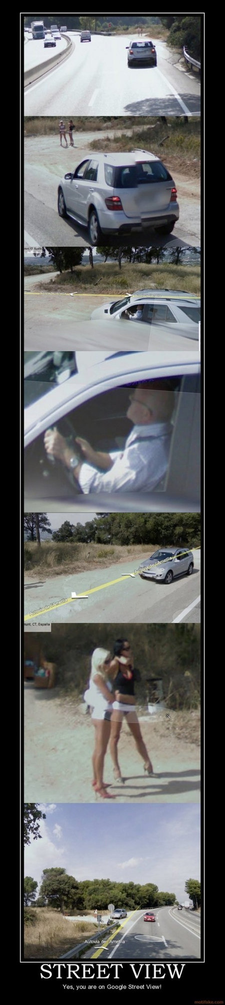 Google Street View Is Awesome Until You Spot Your Grandpa Trying To Pick Up Hookers. Some Of The Funniest Pictures Ever From Google Street View.