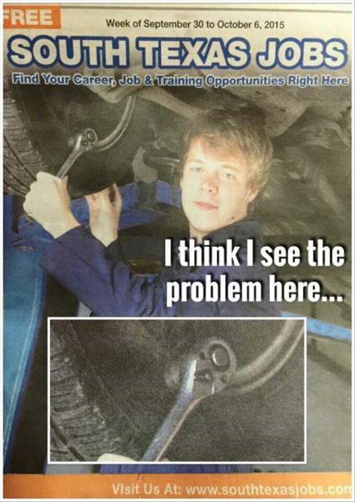 Remind me not to have this guy work on my car.