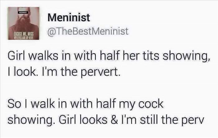 Why do guys always get blamed for being perverts?