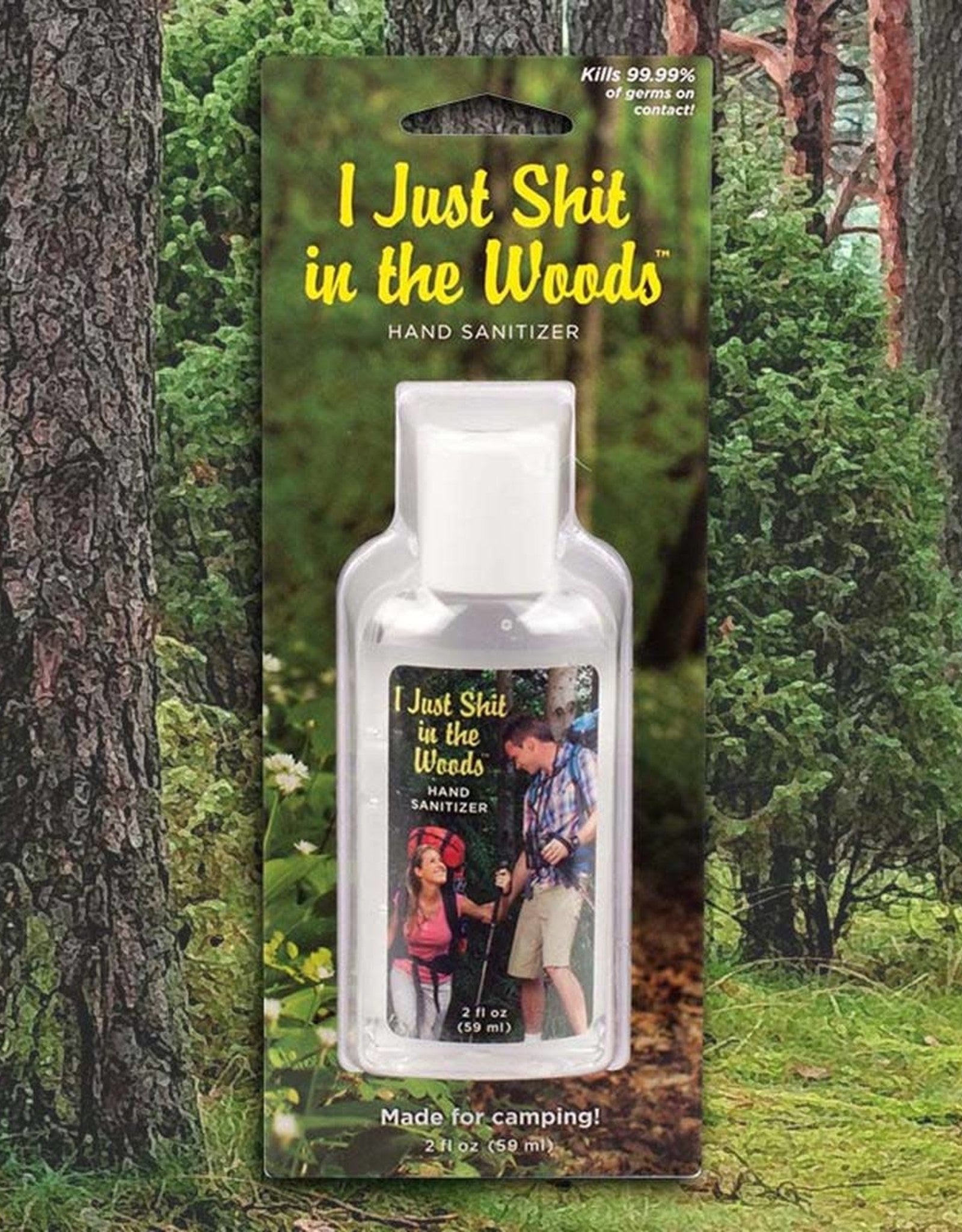 Hand sanitizer for your next camping trip.