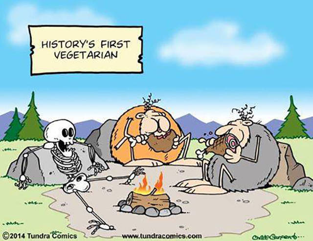 History's first vegetarian.