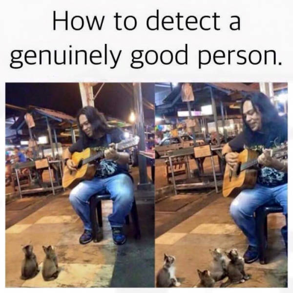 How to detect a genuinely good person.