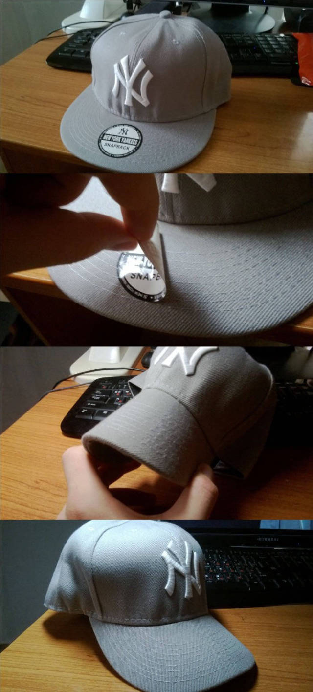 How to properly wear a baseball cap so it doesn't look like you just stole it from a store.