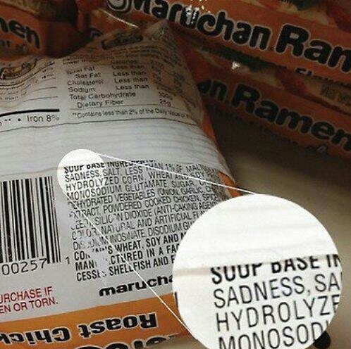 All this time I thought it was just the MSG in ramen noodles that made me feel bad.