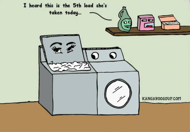 I heard this is the 5th load she's taken today.