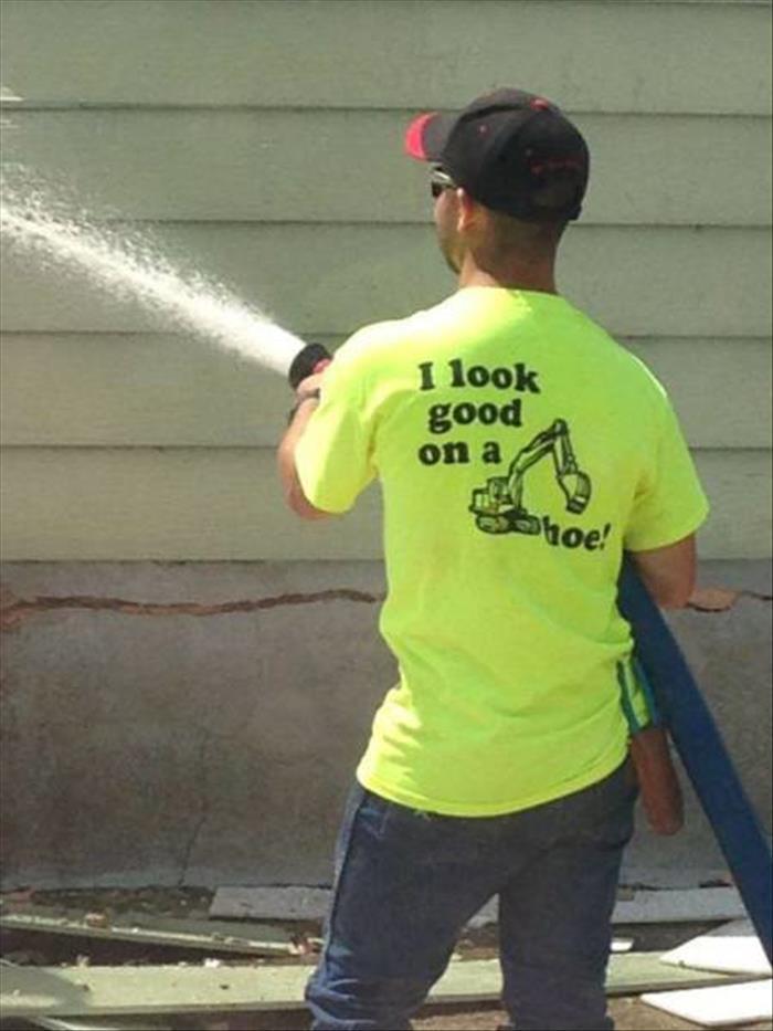 I look good on a hoe.