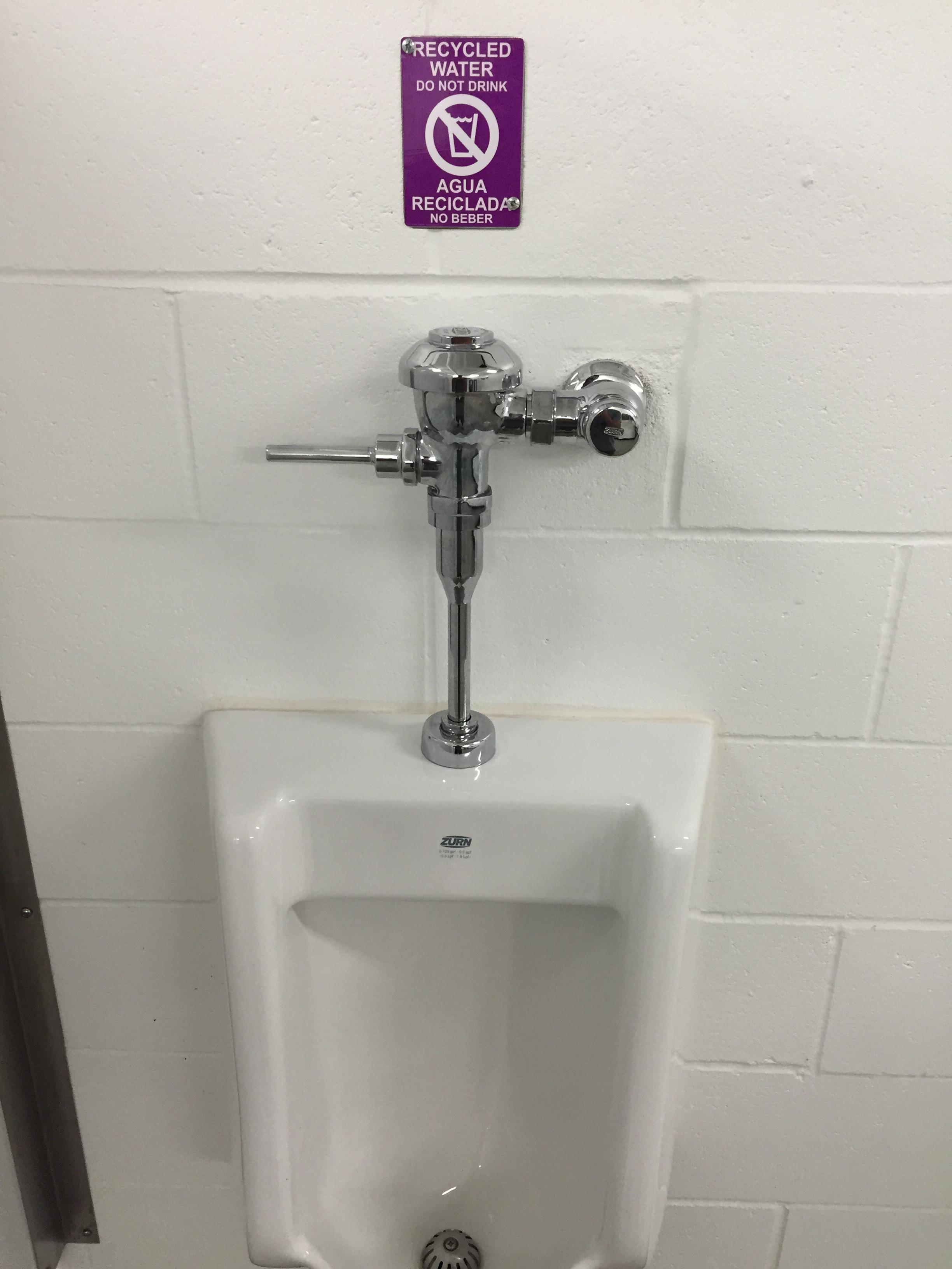 If it hadn't been for this, 'Recycled Water Do Not Drink' sign, I may have been in trouble.