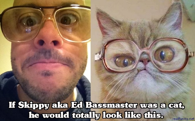 If Skippy aka Ed Bassmaster was a cat, he would totally look like this.