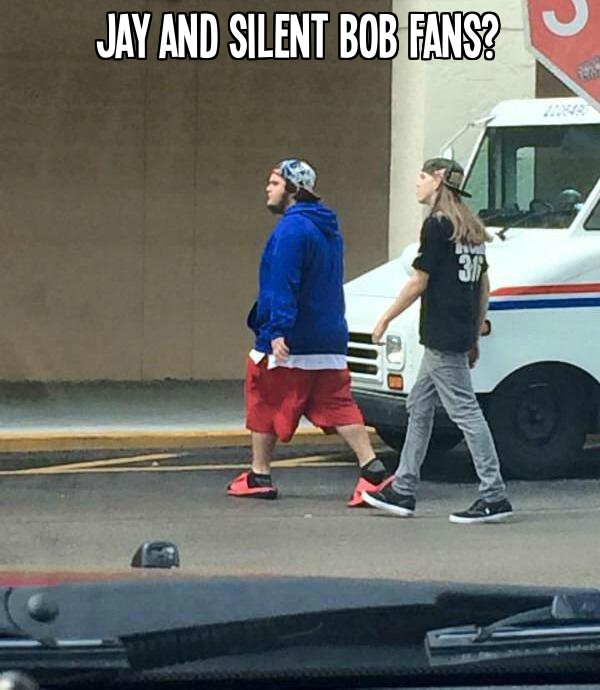 If these guys aren't already fans of Jay and Silent Bob, they should be.
