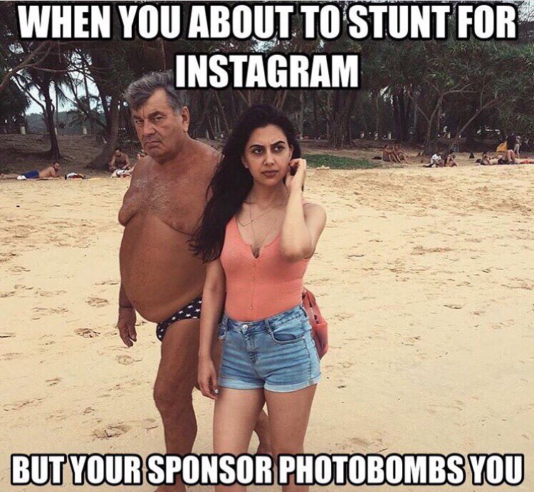 Instagram photobomb.