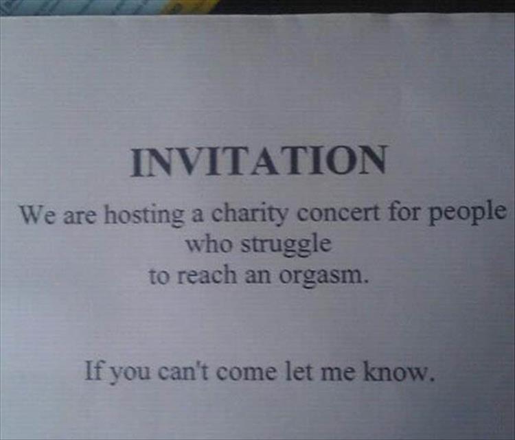 Invitation for those who struggle to reach an orgasm.