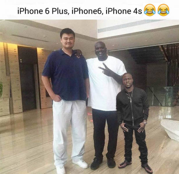 iPhone 6 Plus, iPhone 6 and iPhone 4s.