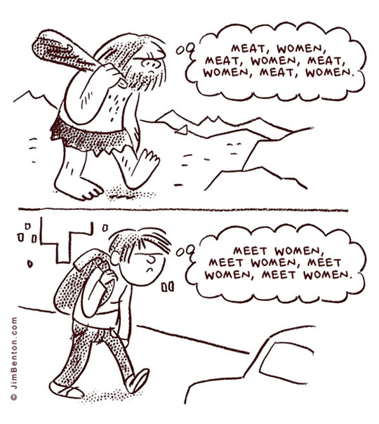 It turns out we haven't evolved as much as we thought.