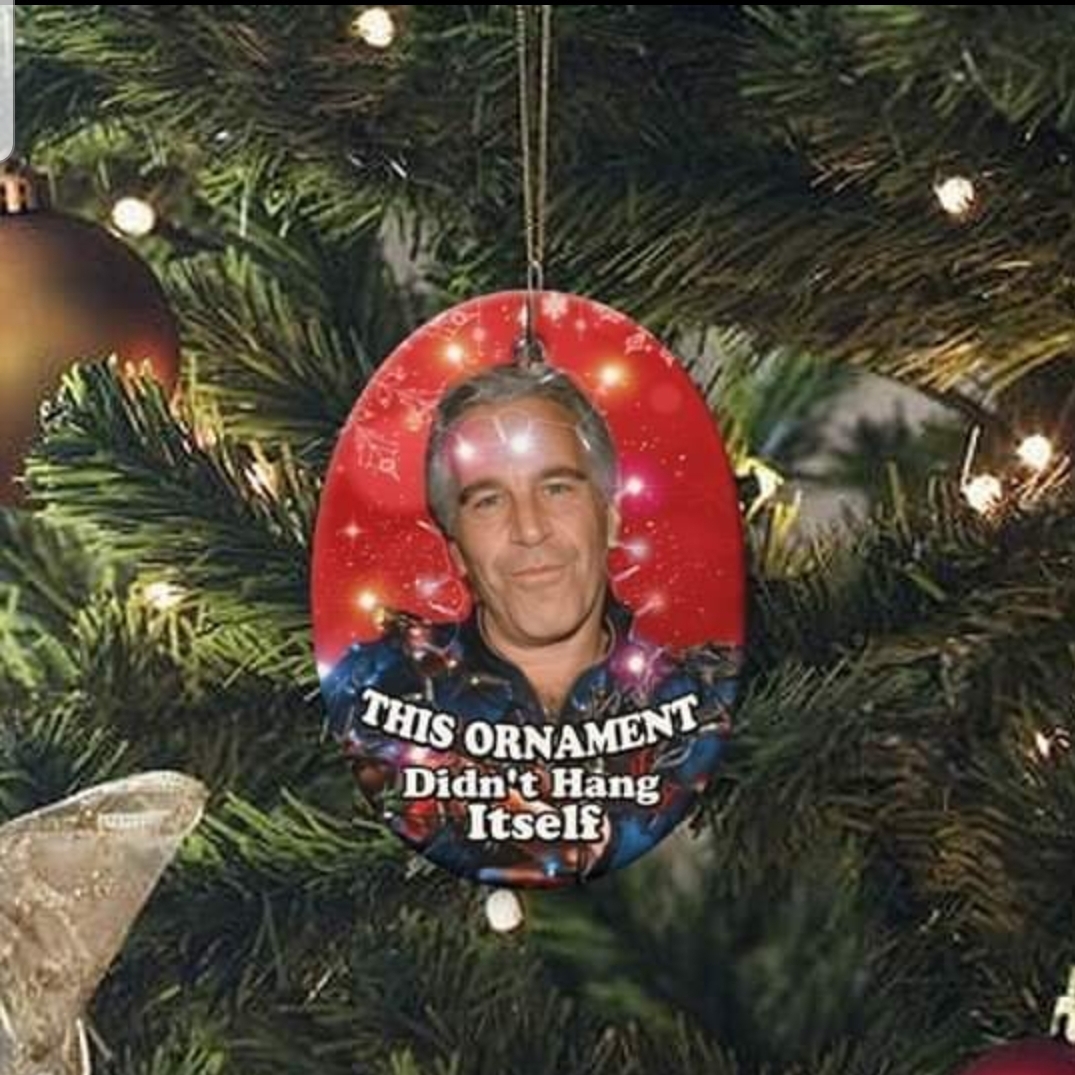 Jeffrey Epstein ornament.