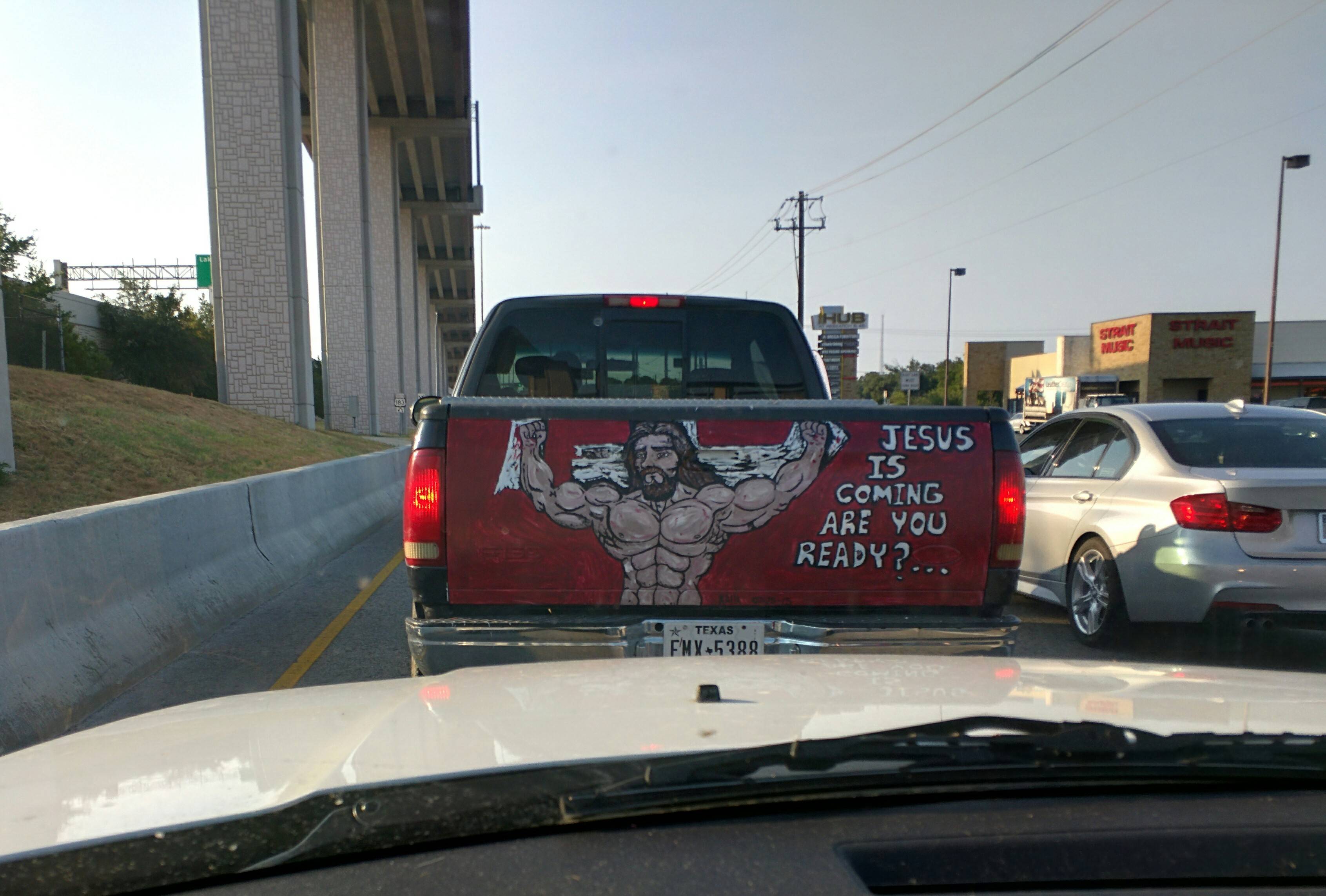 Jesus Christ! Have you been working out?