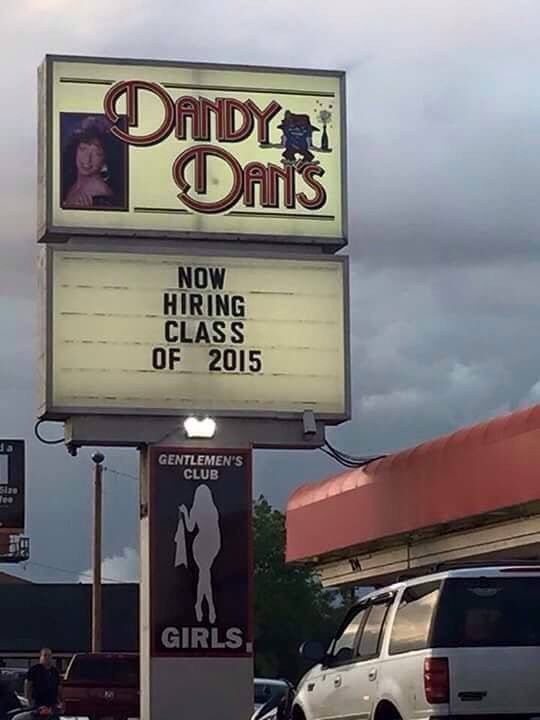 Job opening for recent graduates.