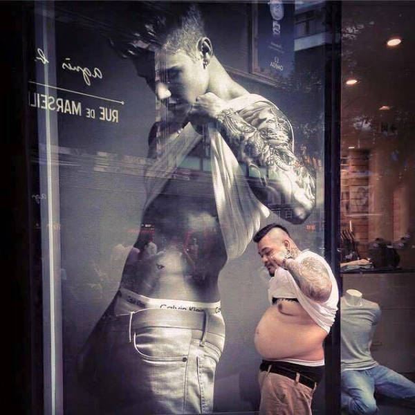 Justin Bieber in this Calvin Klein ad has got nothing on this guy.